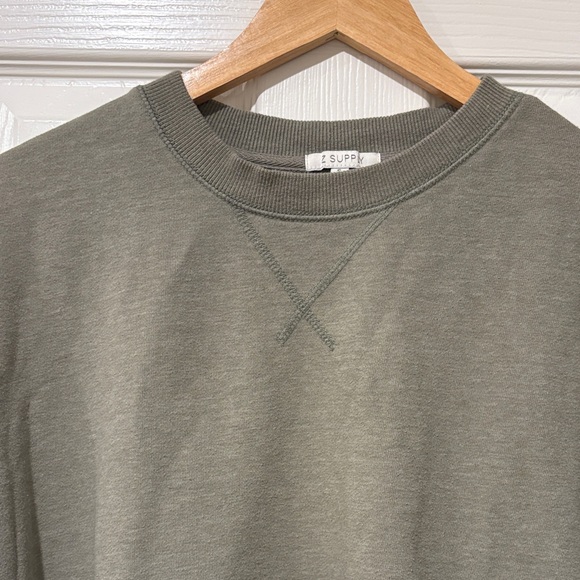 Z Supply Olive Green Sweatshirt - Picture 3 of 6